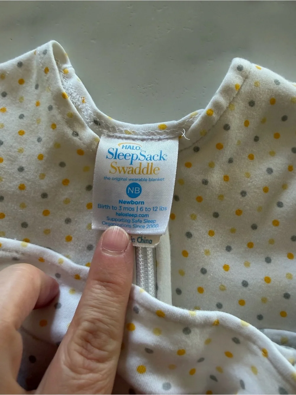 Halo Newborn Sleep Sack Swaddle - Gray Heather